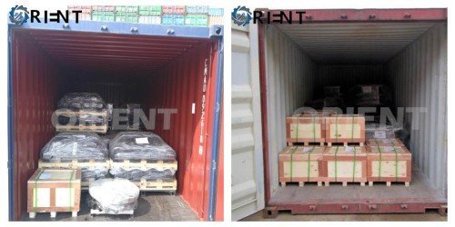 Yantai Orient's Recent Full Container Shipment of Undercarriage Parts