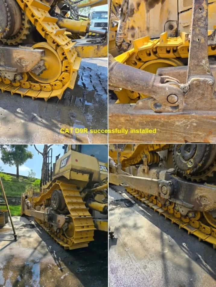 CAT D9R undercarriage parts successfully installed